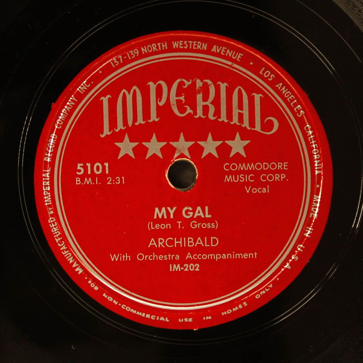 my gal / she's scattered everywhere by ARCHIBALD