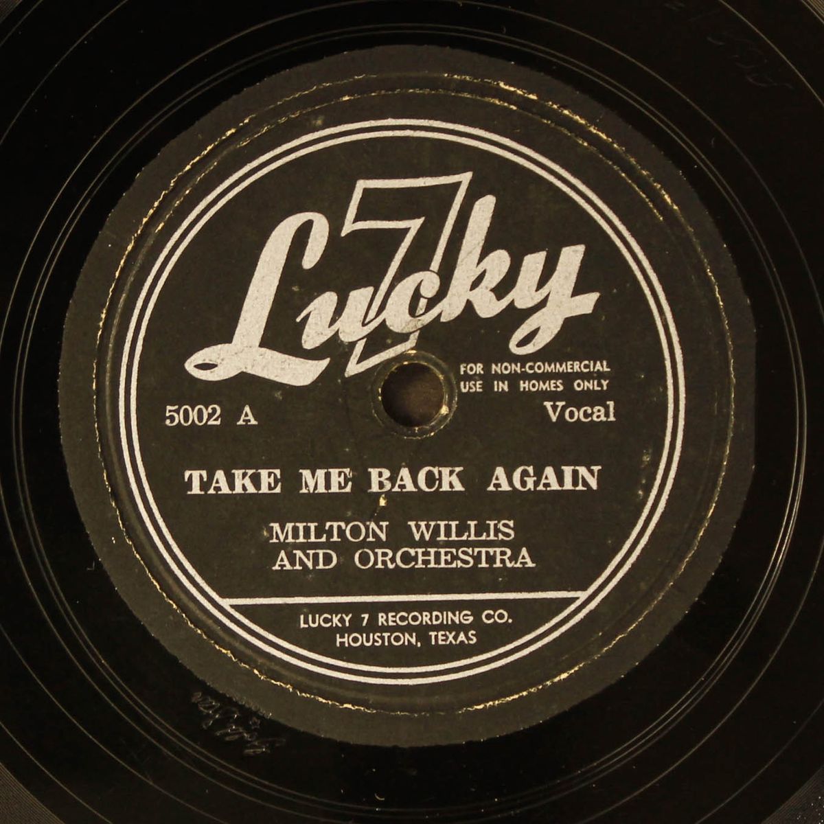 take me back again / lost you by MILTON WILLIS