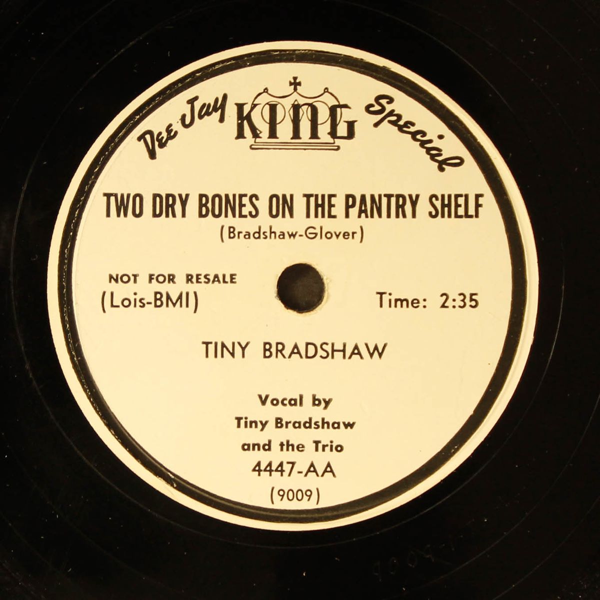 two dry bones on the pantry shelf / brad's blues by TINY BRADSHAW