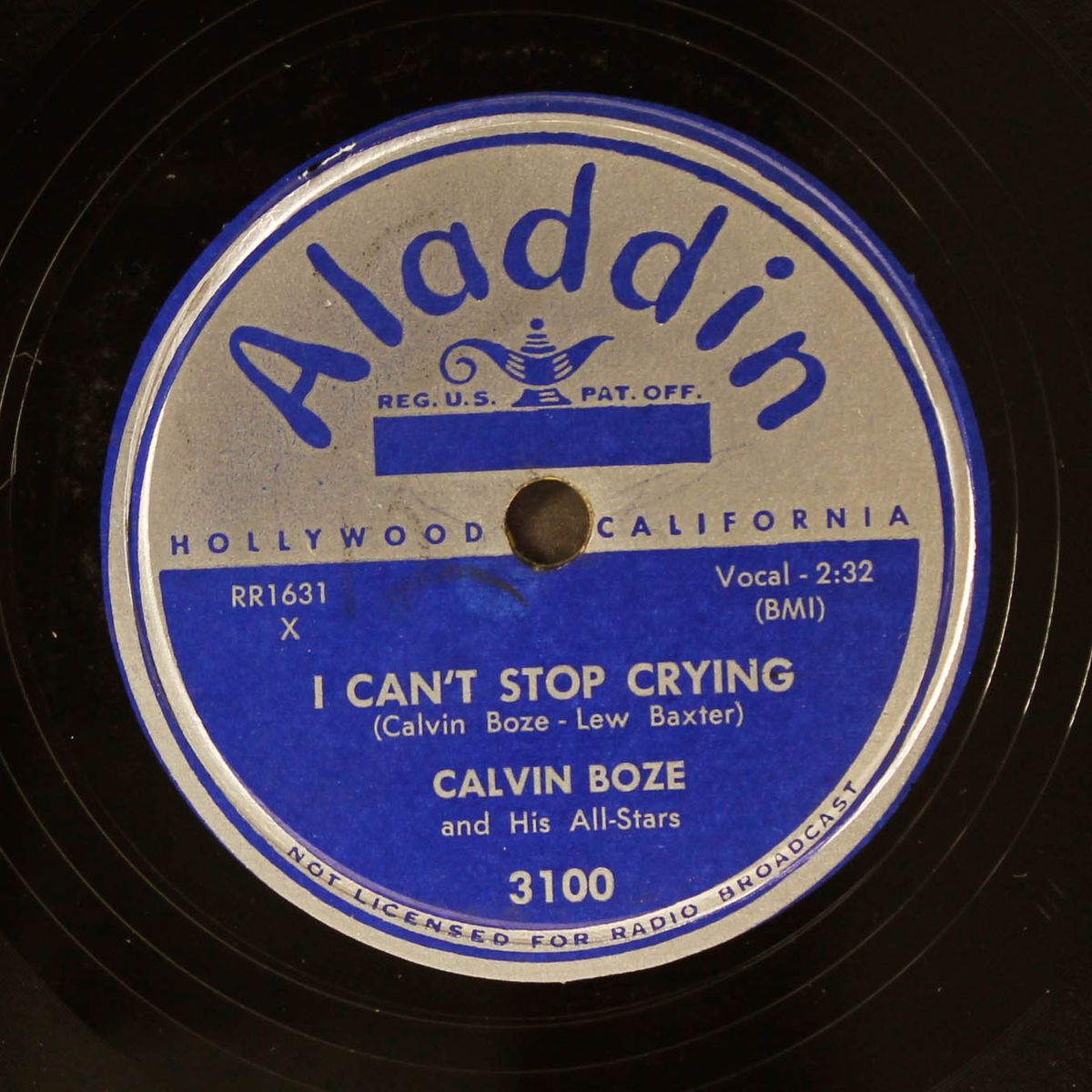 i've got news for you / i can't stop crying by CALVIN BOZE