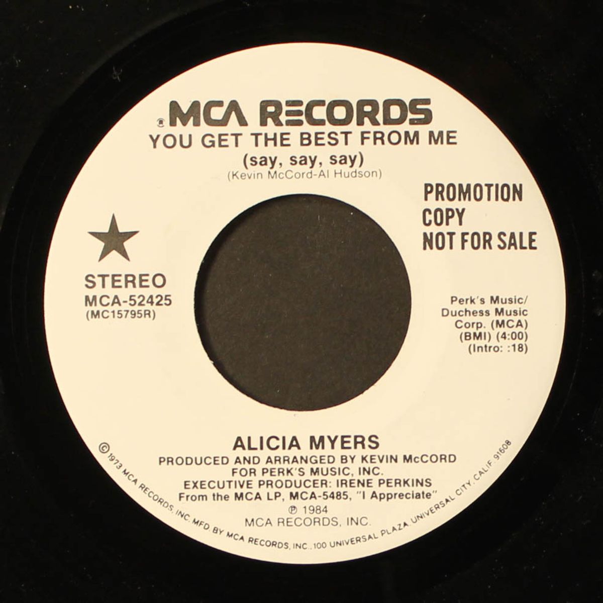 you get the best from me / same by ALICIA MYERS