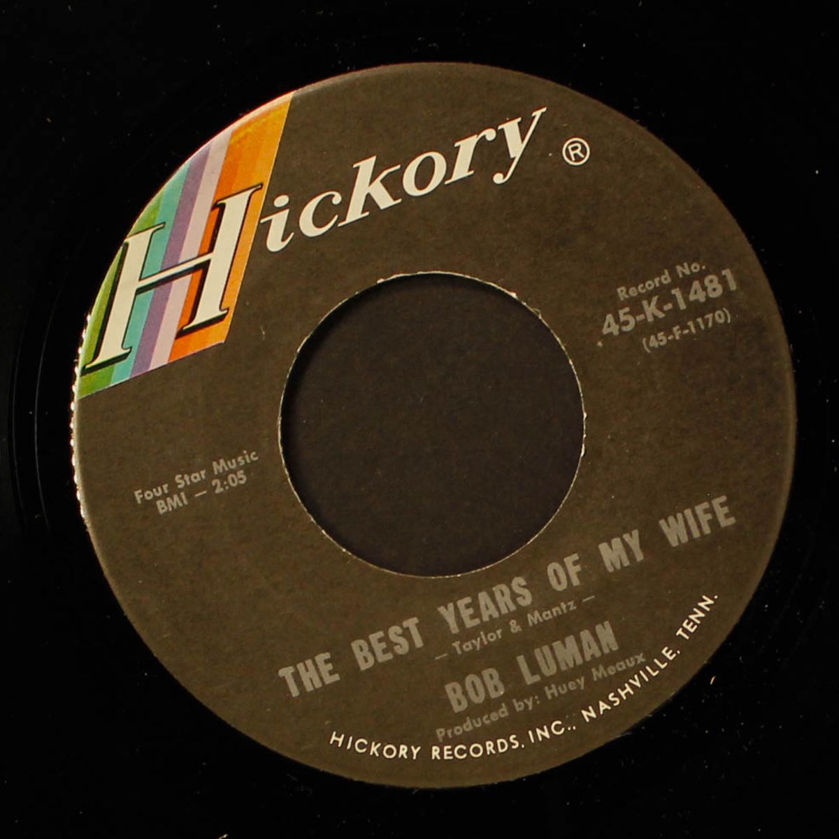 the best years of my wife / running scared by BOB LUMAN