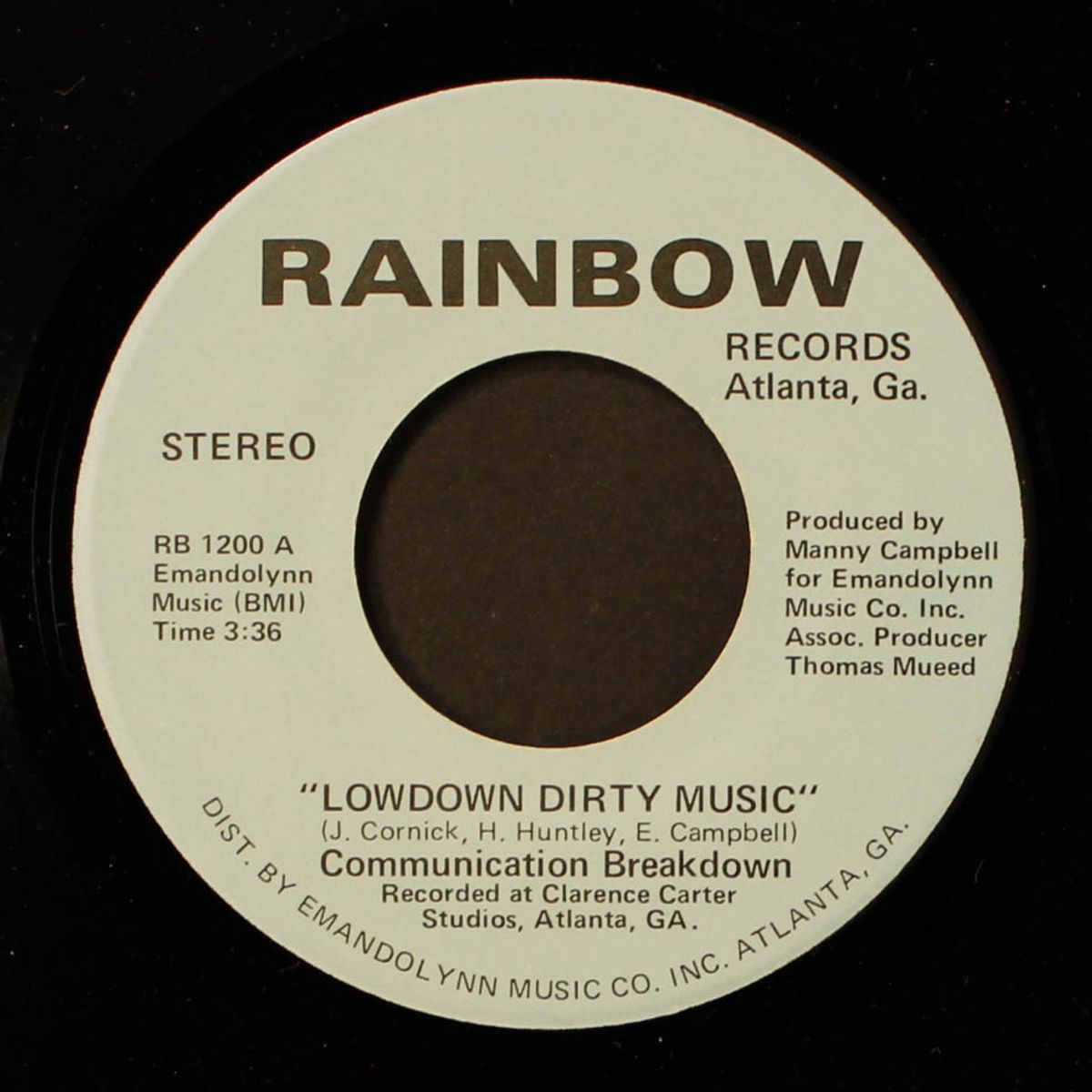 on my mind / lowdown dirty music by COMMUNICATION BREAKDOWN
