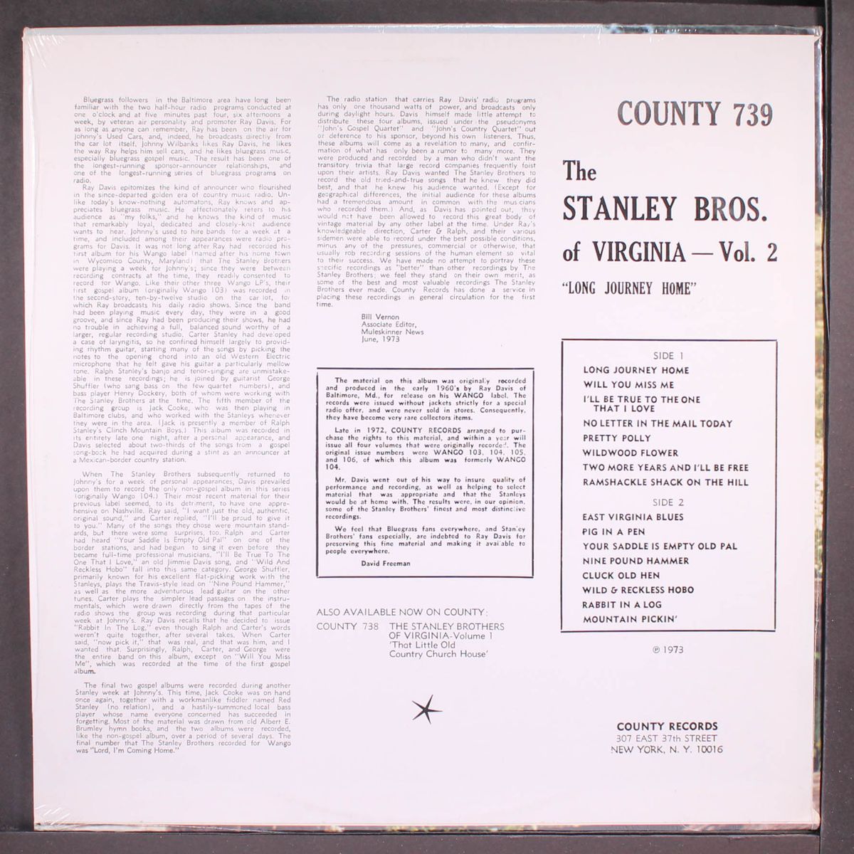 of virginia, vol. 2 by STANLEY BROTHERS