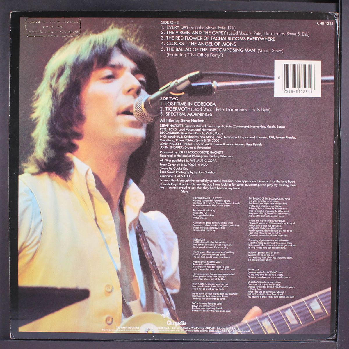 spectral mornings by STEVE HACKETT
