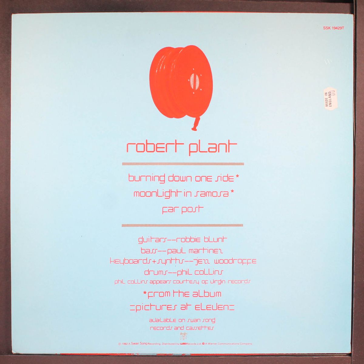 burning down one side +2 by ROBERT PLANT