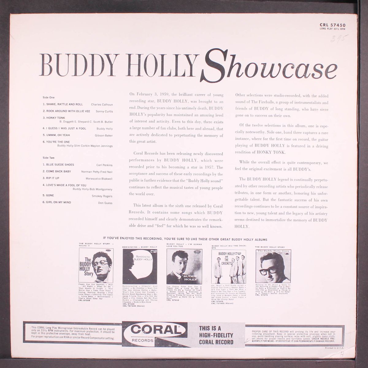 showcase by BUDDY HOLLY