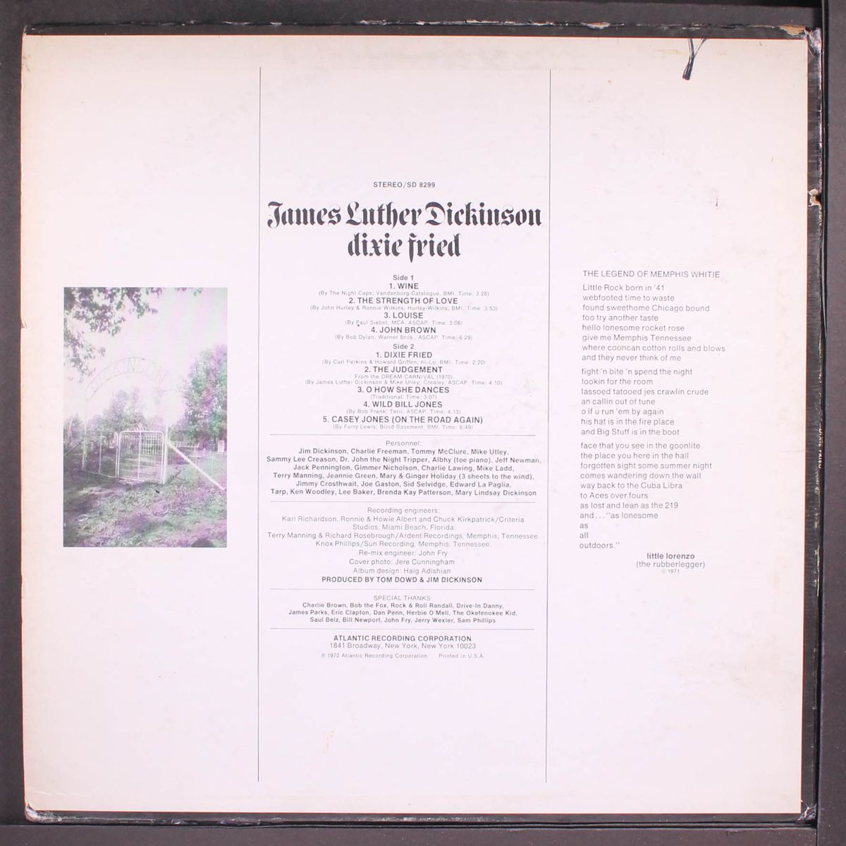 dixie fried by JAMES LUTHER DICKINSON