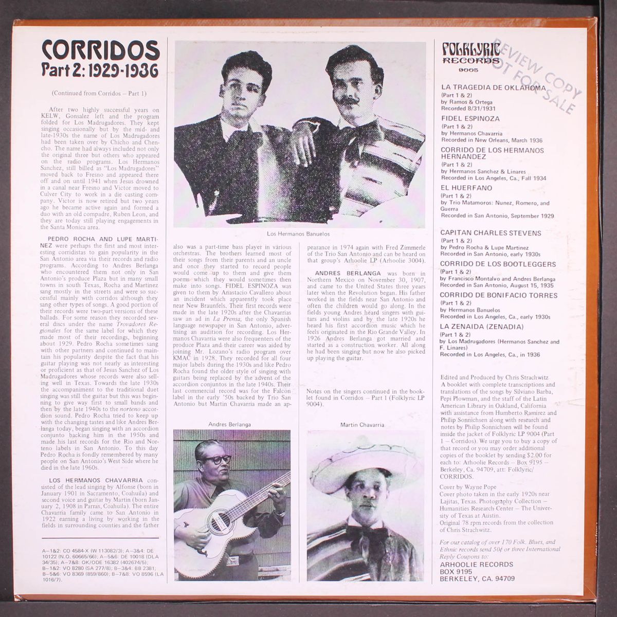 corridos, part 2: 1929-1936 by VARIOUS