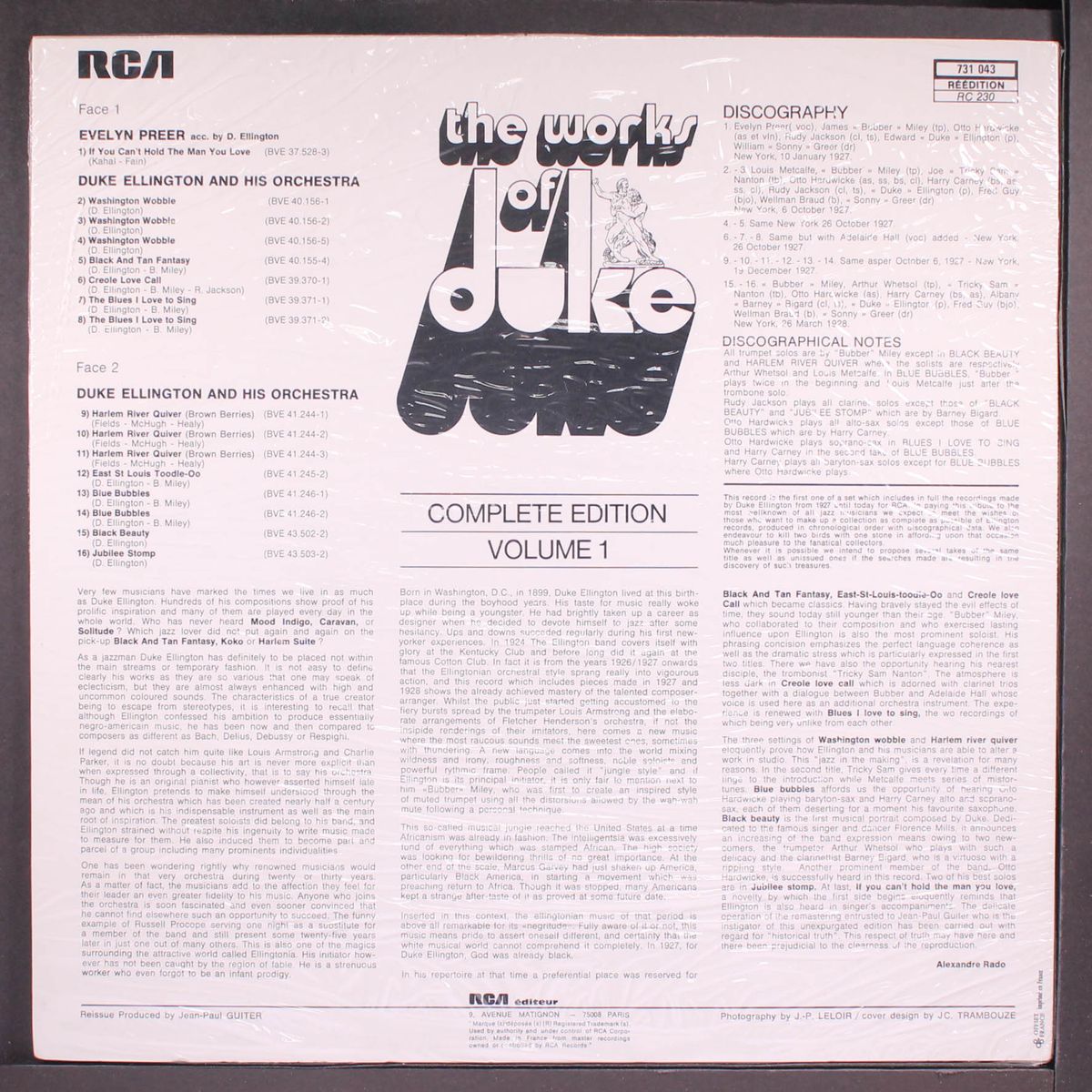the works of duke, integrale volume 1 by DUKE ELLINGTON
