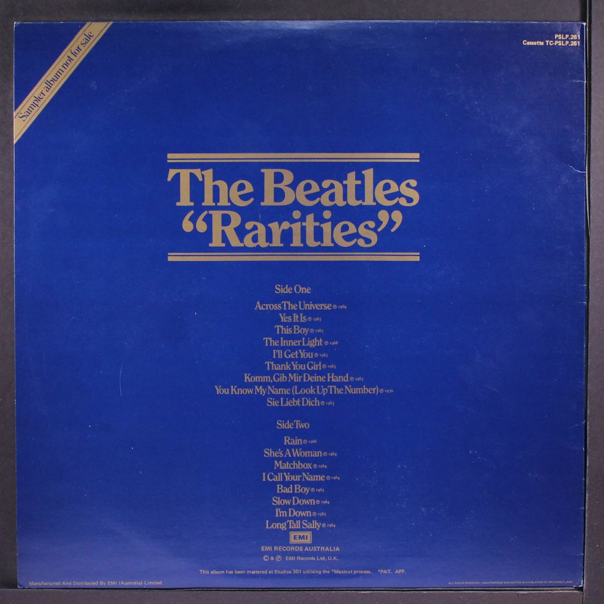 rarities sampler by BEATLES