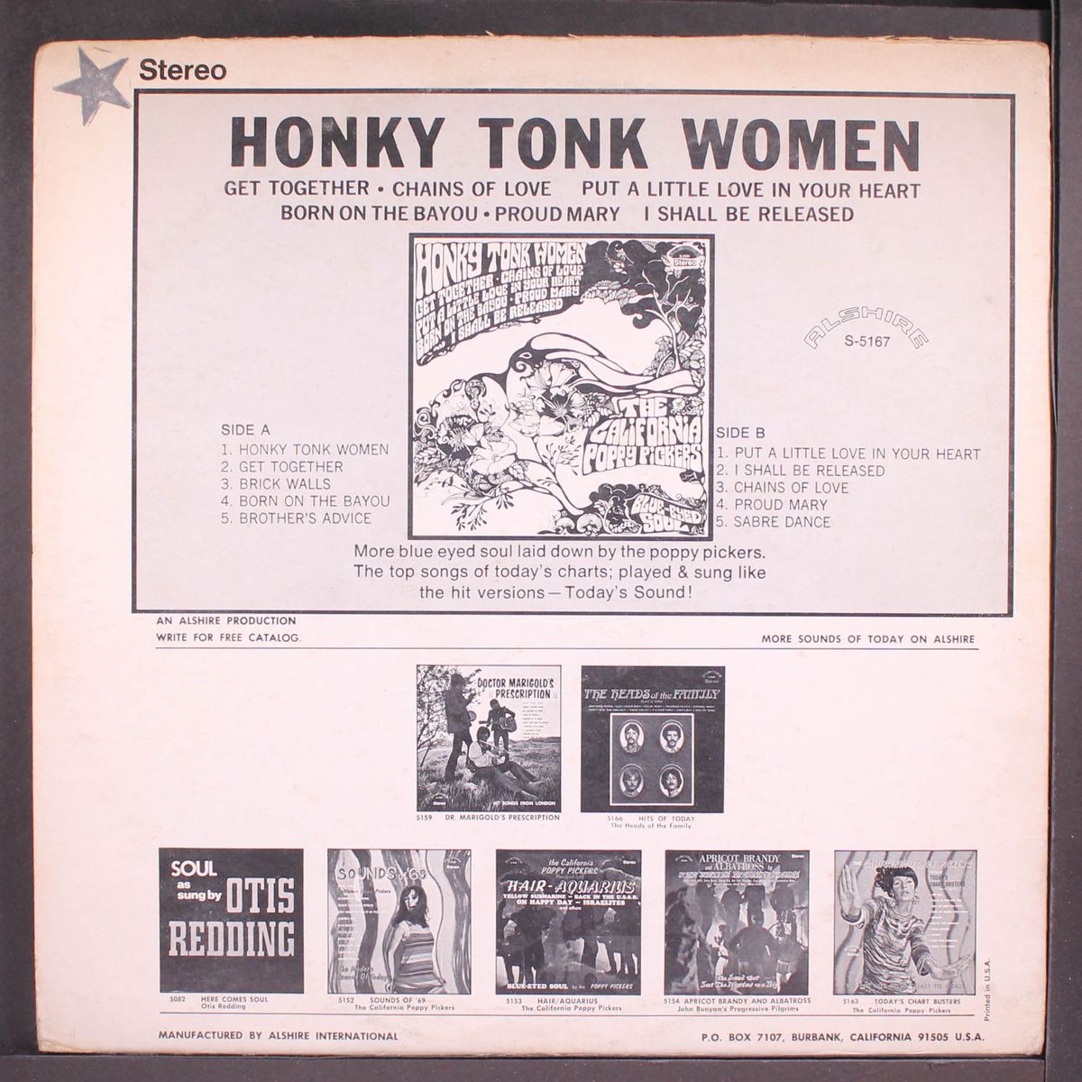 honky tonk women by CALIFORNIA POPPY PICKERS