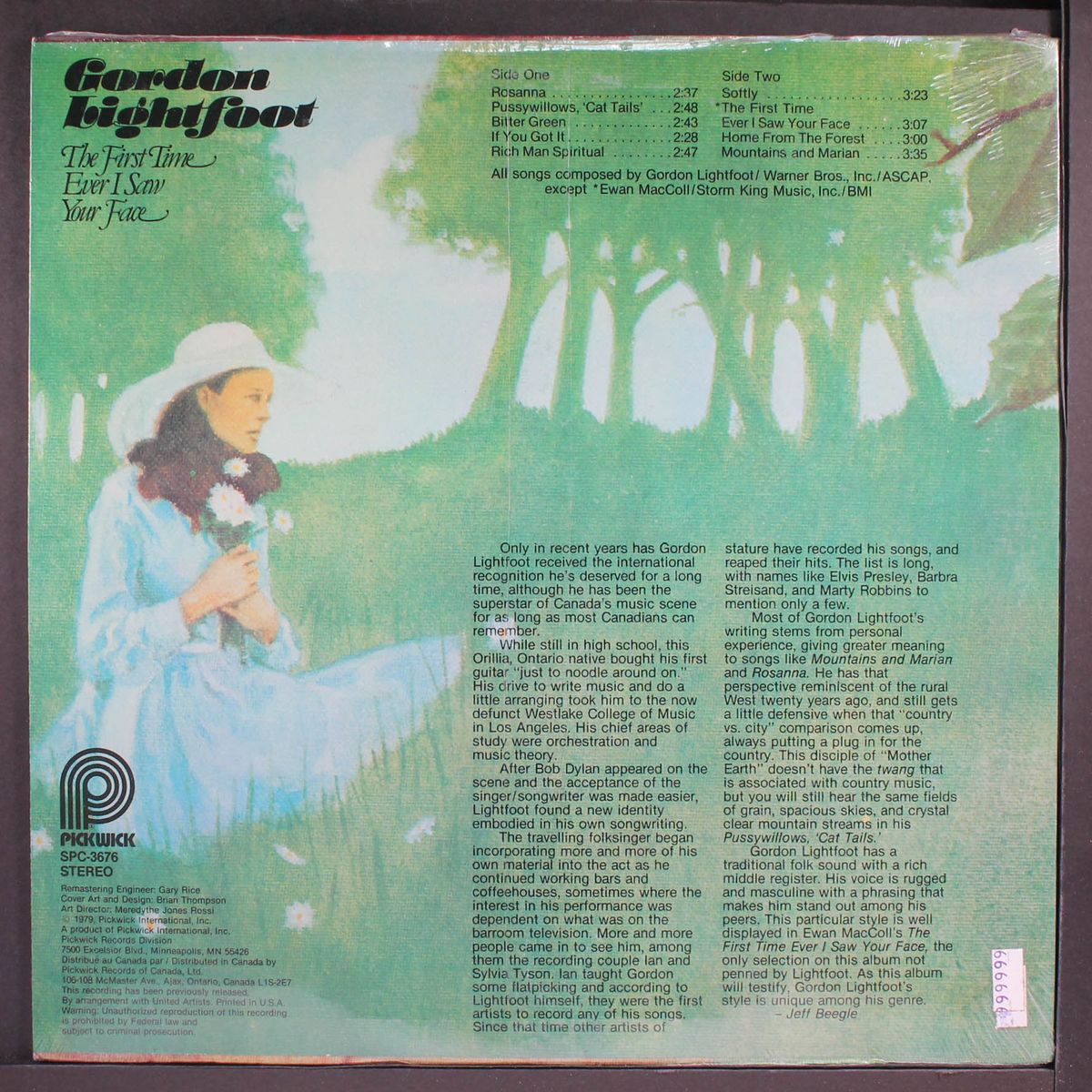 the first time ever i saw your face by GORDON LIGHTFOOT