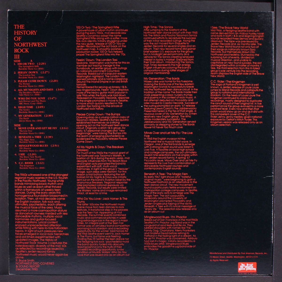 the history of northwest rock, vol. 3 by VARIOUS
