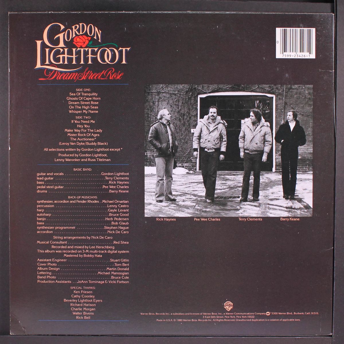 dream street rose by GORDON LIGHTFOOT