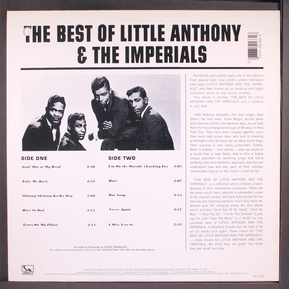 best of by LITTLE ANTHONY & IMPERIALS