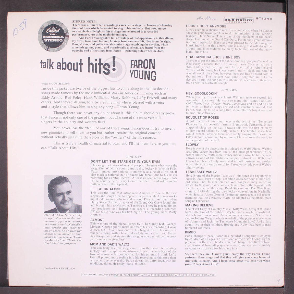 talk about hits! by FARON YOUNG