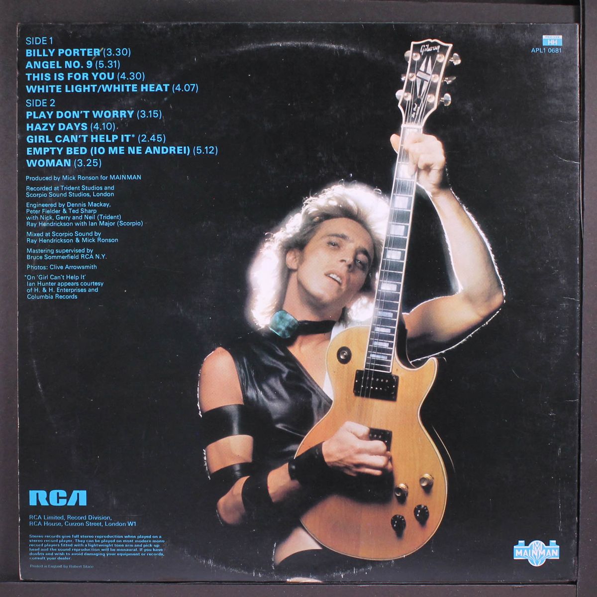 play don't worry by MICK RONSON