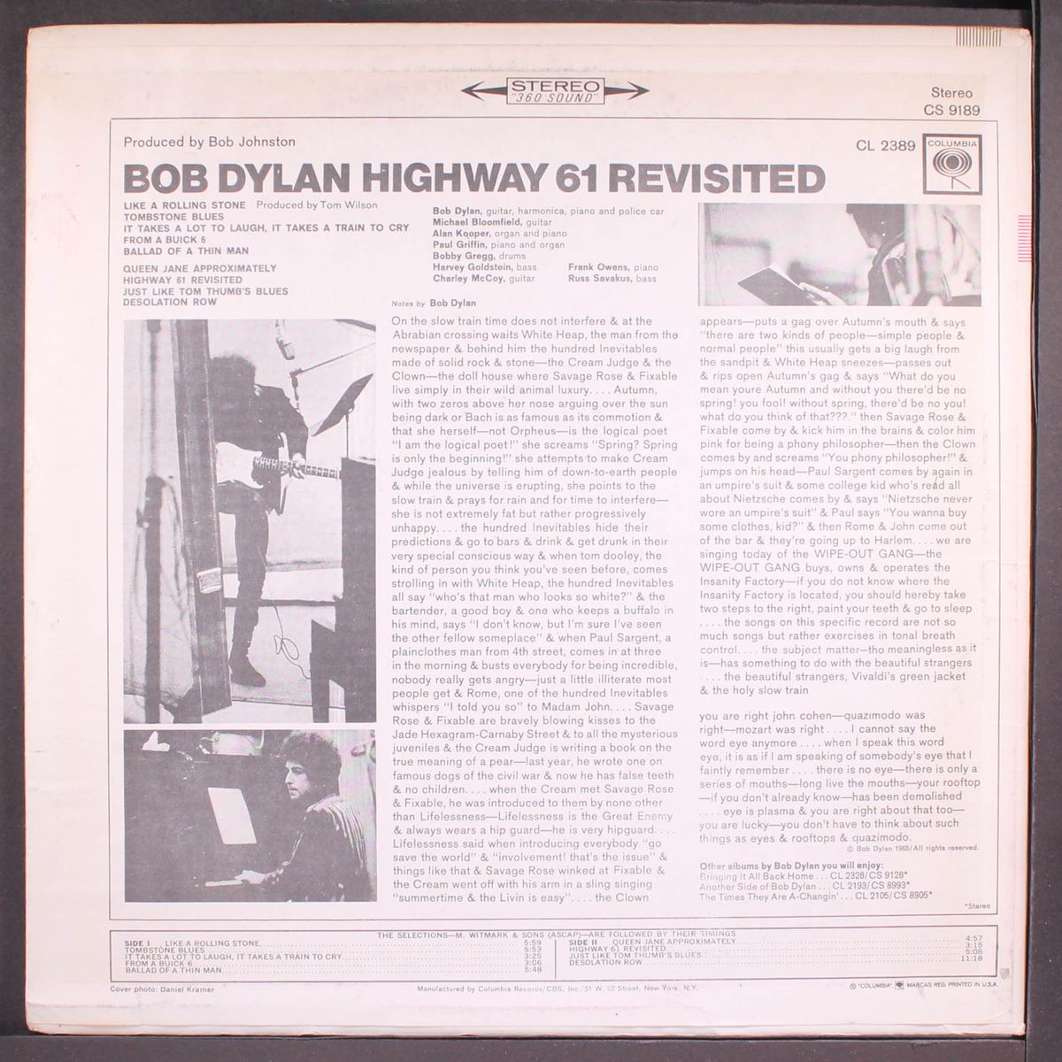 highway 61 revisited by BOB DYLAN