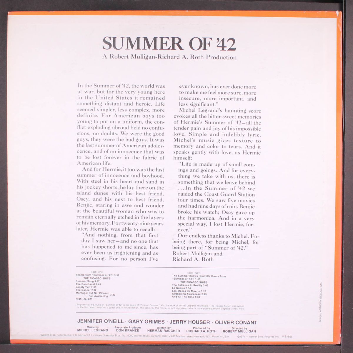 summer of '42 by SOUNDTRACK