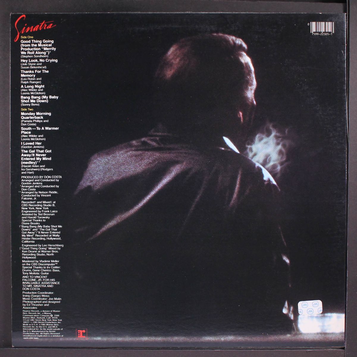 she shot me down by FRANK SINATRA