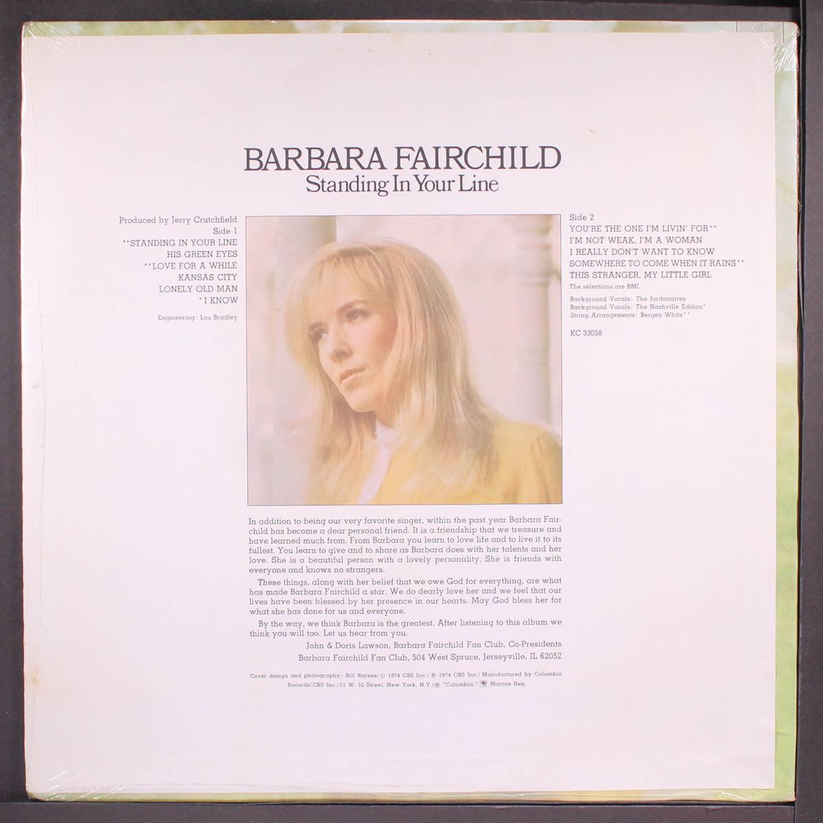 standing in your line by BARBARA FAIRCHILD