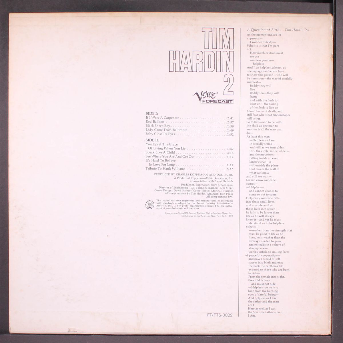 2 by TIM HARDIN