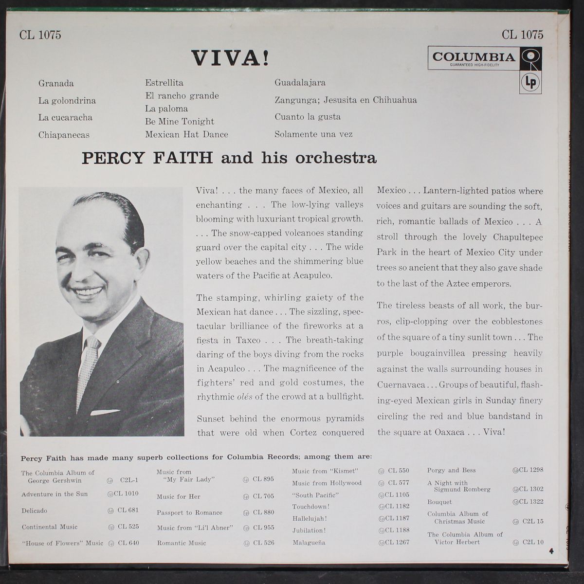 viva!, the music of mexico by PERCY FAITH
