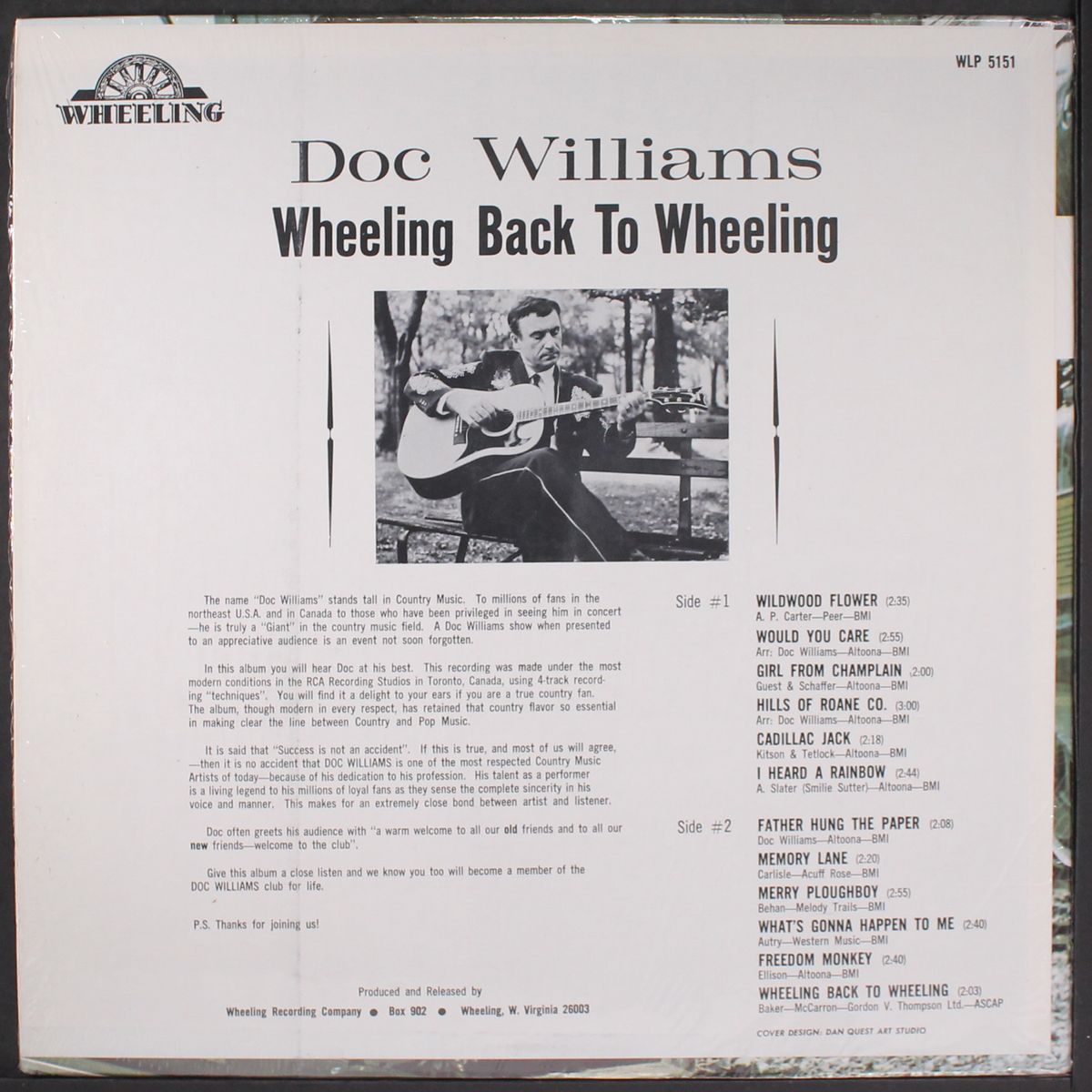 wheeling back to wheeling by DOC WILLIAMS