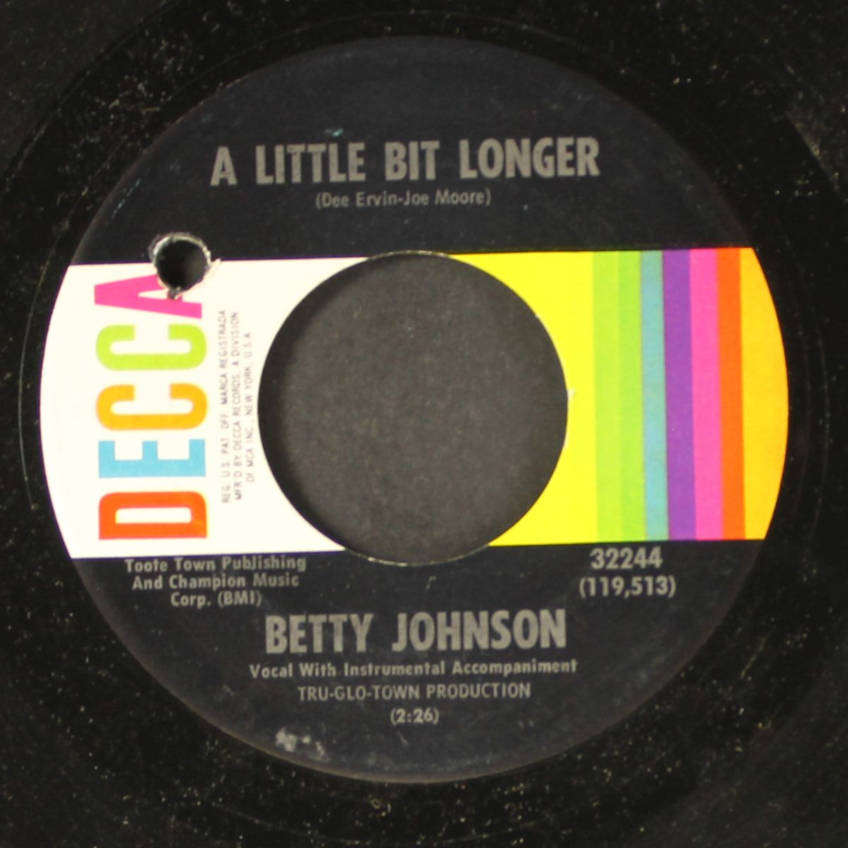 it ain't supposed to be that way / a little bit longer by BETTY JOHNSON