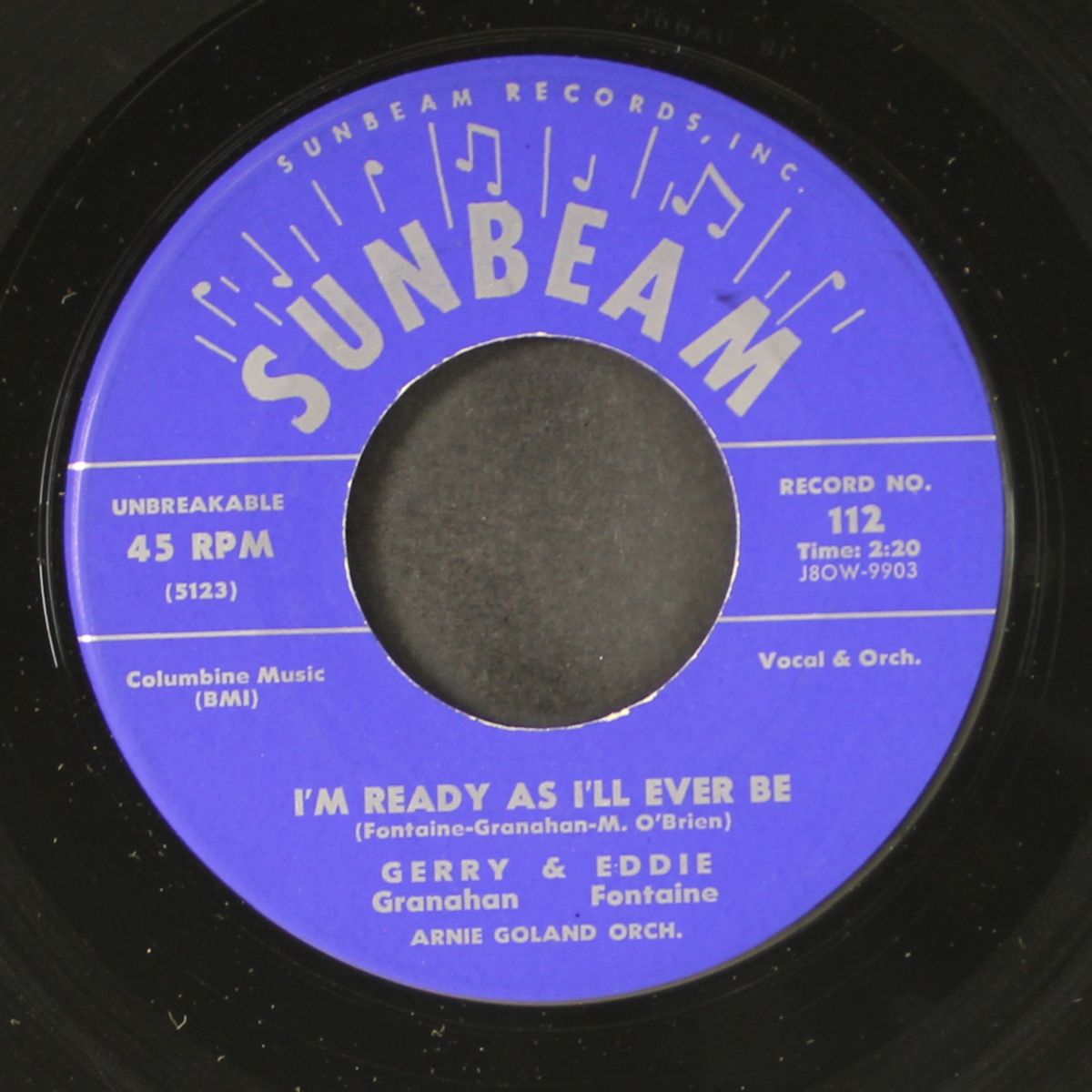 nobody else can handle this job but me / i'm ready as i'll ever be by GERRY GRANAHAN & EDDIE FONTAINE