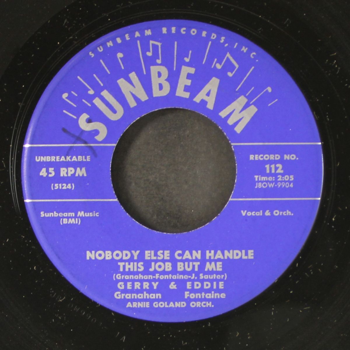 nobody else can handle this job but me / i'm ready as i'll ever be by GERRY GRANAHAN & EDDIE FONTAINE