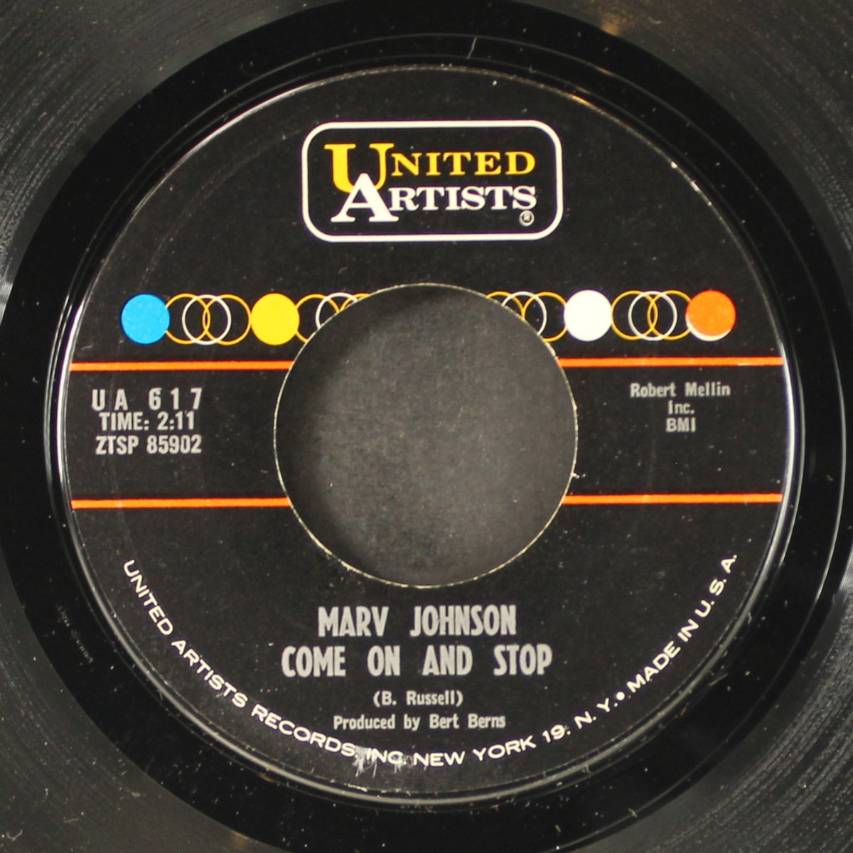 come on and stop / not available by MARV JOHNSON