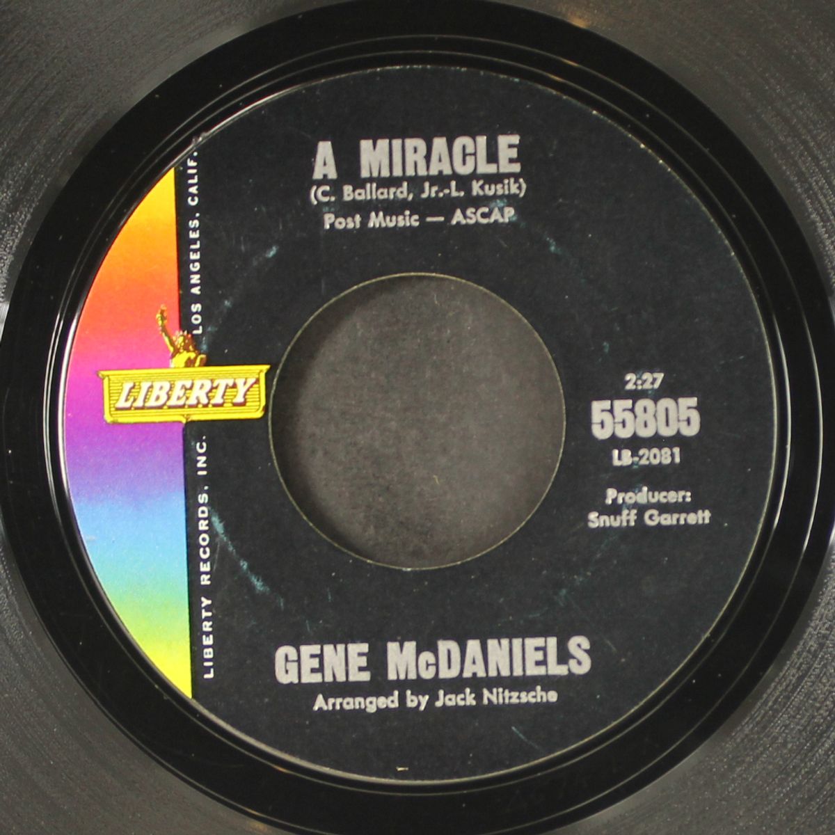 walk with a winner / a miracle by GENE MCDANIELS
