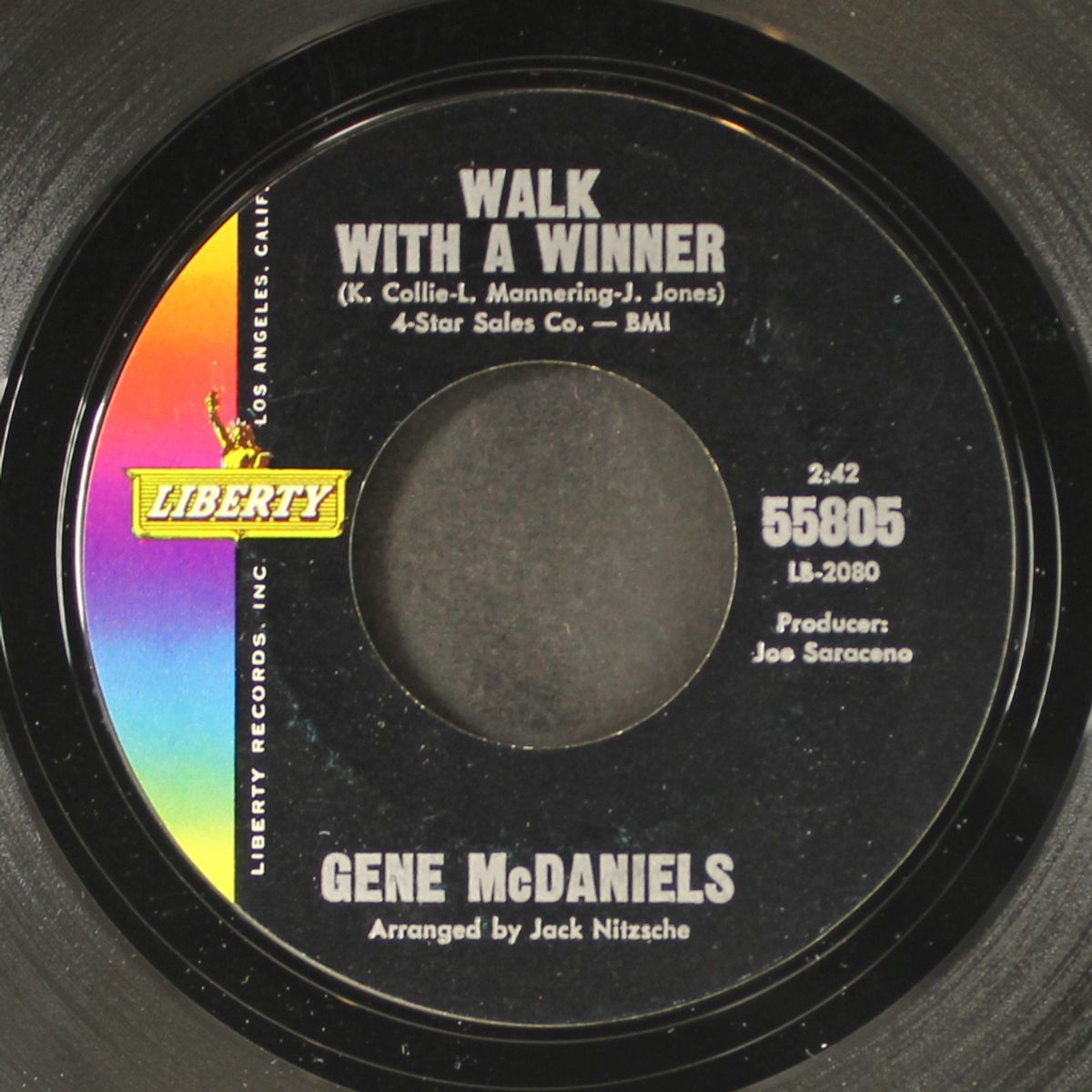 walk with a winner / a miracle by GENE MCDANIELS