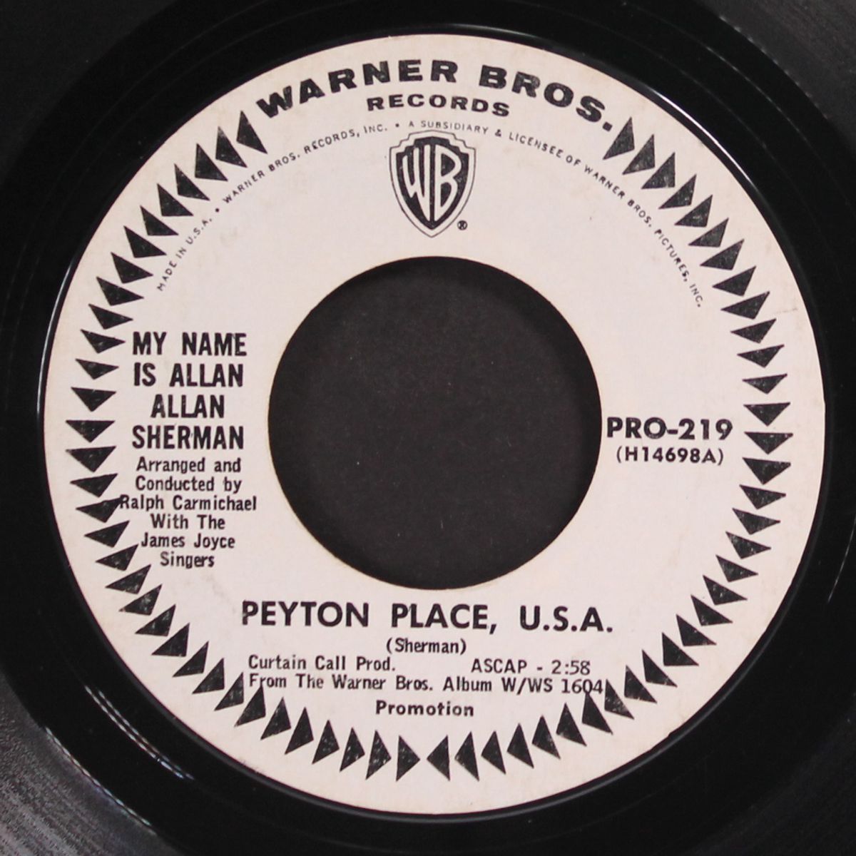 peyton place usa / secret love by ALLAN SHERMAN