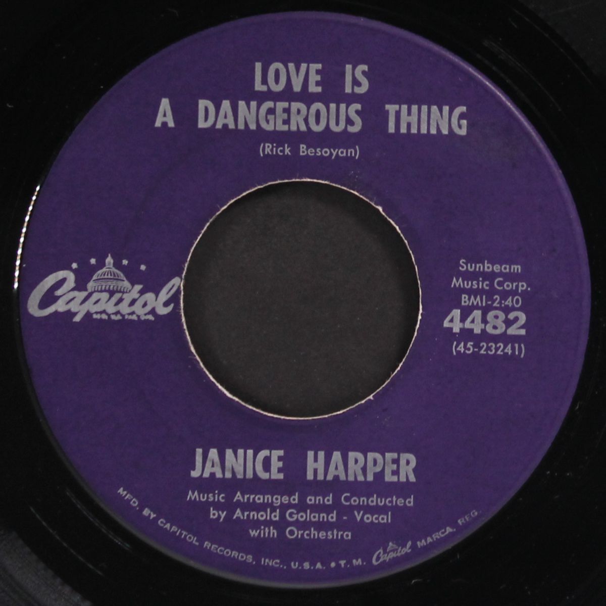 love is a dangerous thing / i'll never say no by JANICE HARPER