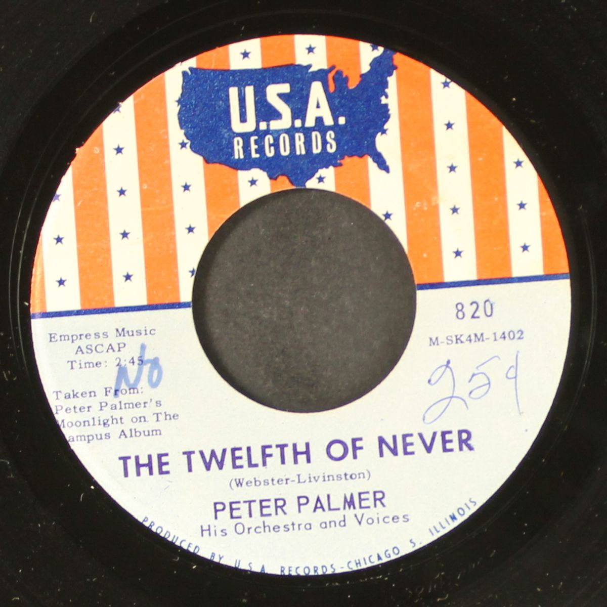 the son of honky tonk / the twelfth of never by PETER PALMER