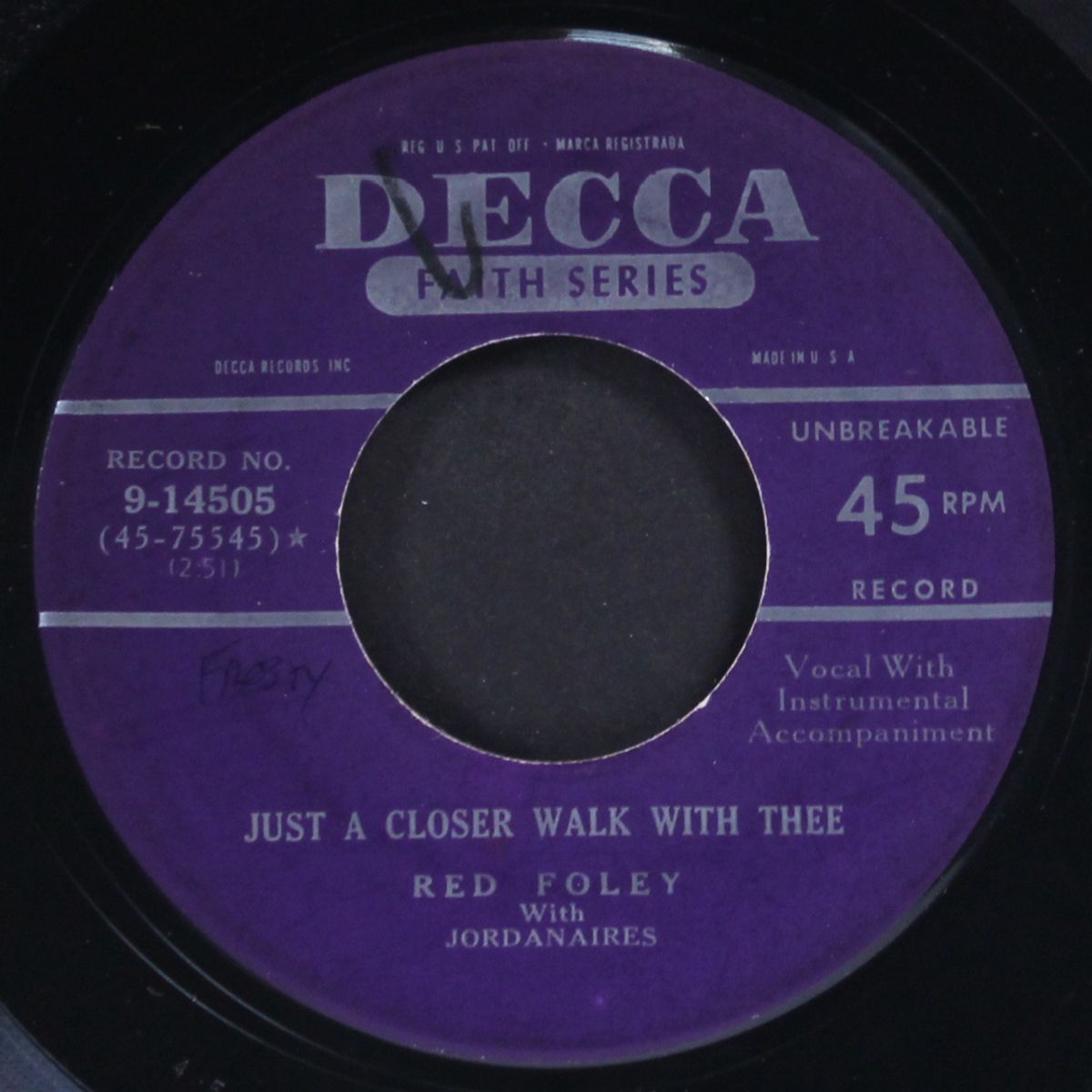 just a closer walk with thee / steal away by RED FOLEY