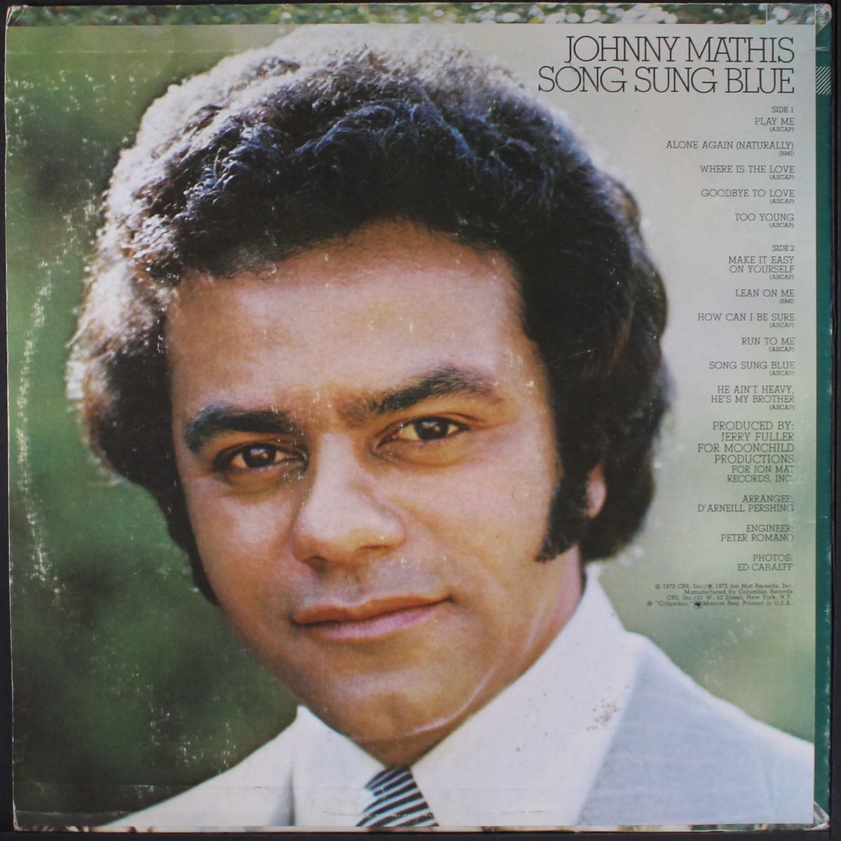 song sung blue by JOHNNY MATHIS