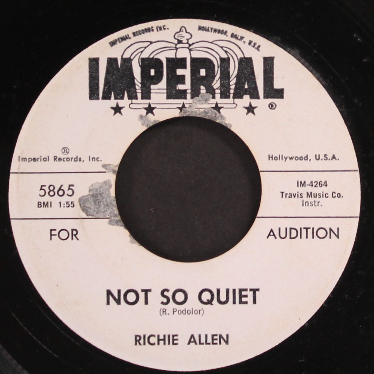 a touch of blue / not so quiet / by RICHIE ALLEN