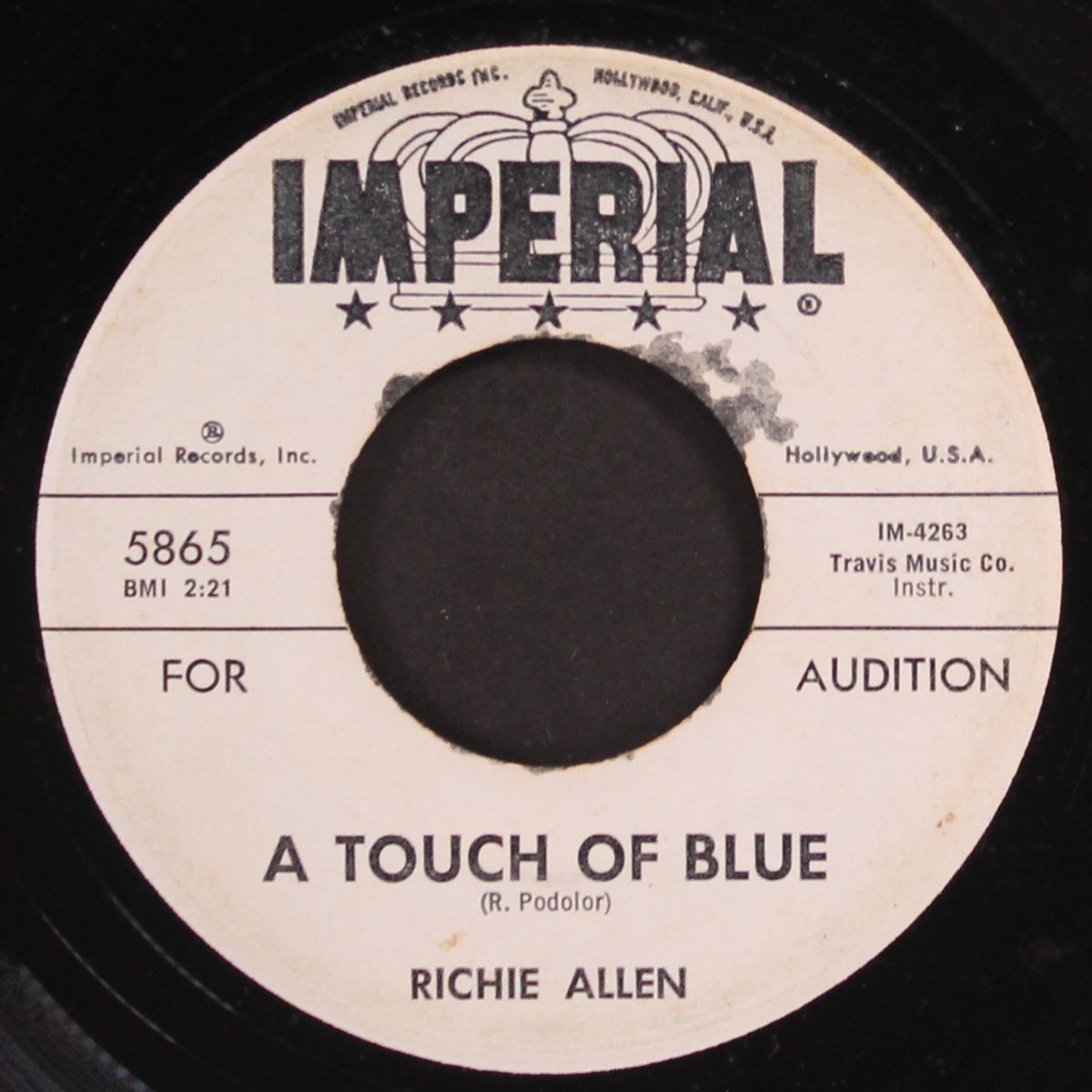 a touch of blue / not so quiet / by RICHIE ALLEN