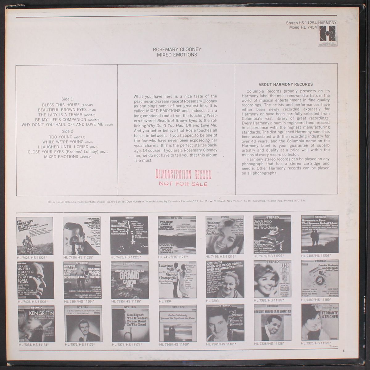 mixed emotions by ROSEMARY CLOONEY