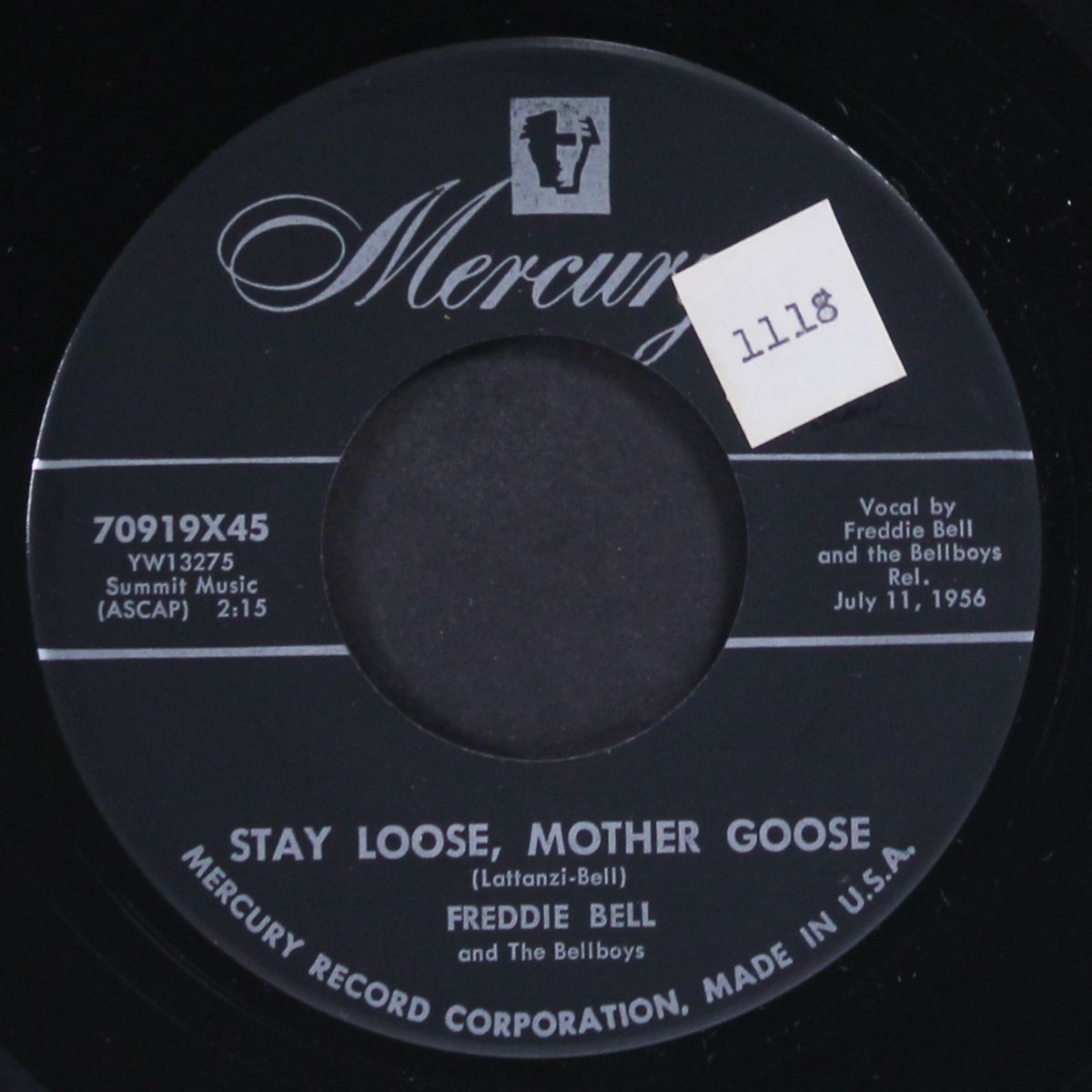 stay loose, mother goose / all right, ok, you win by FREDDIE BELL & BELLBOYS