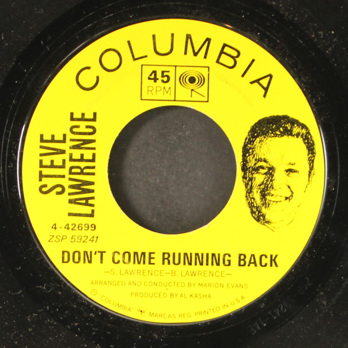 don't be afraid, little darlin' by STEVE LAWRENCE