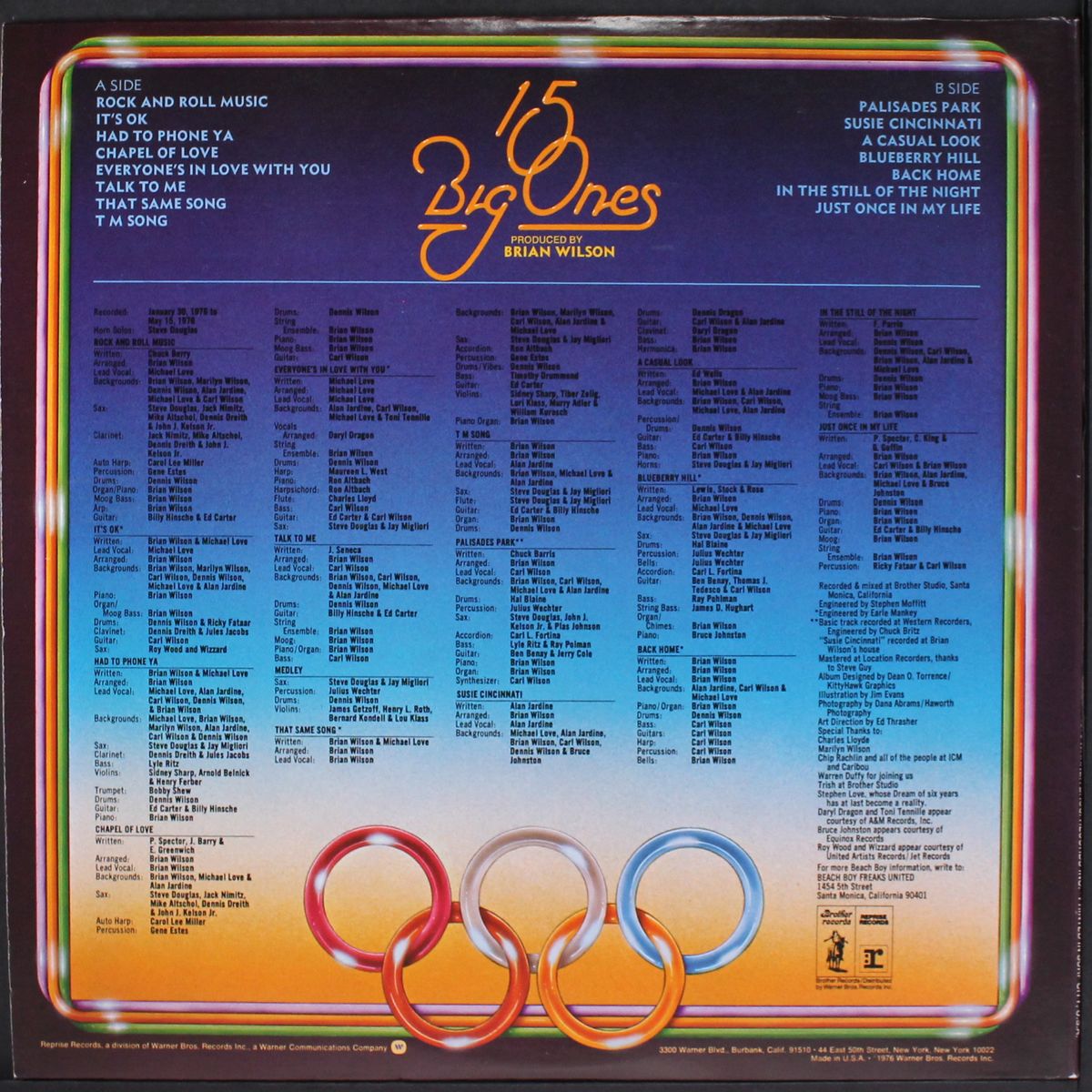 15 big ones by BEACH BOYS