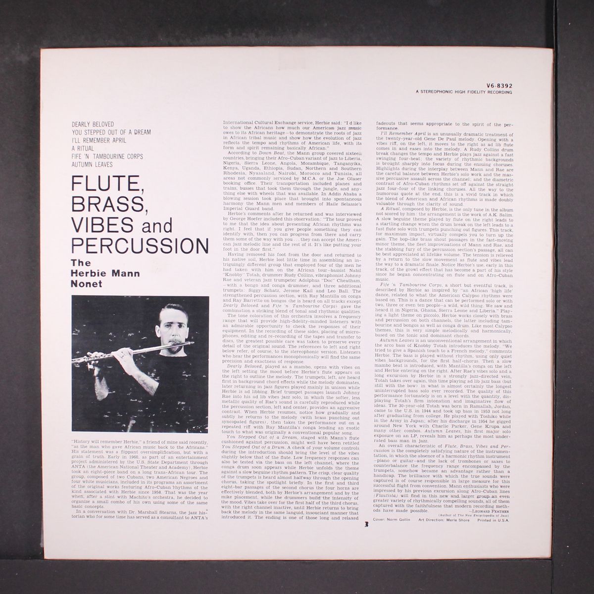 flute, brass, vibes & percussion by HERBIE MANN