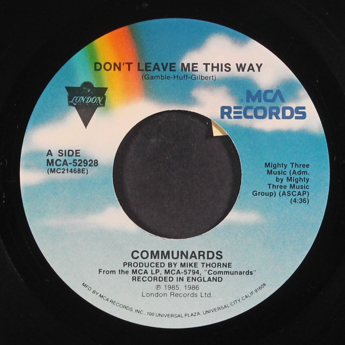 don't leave me this way / sanctified by COMMUNARDS