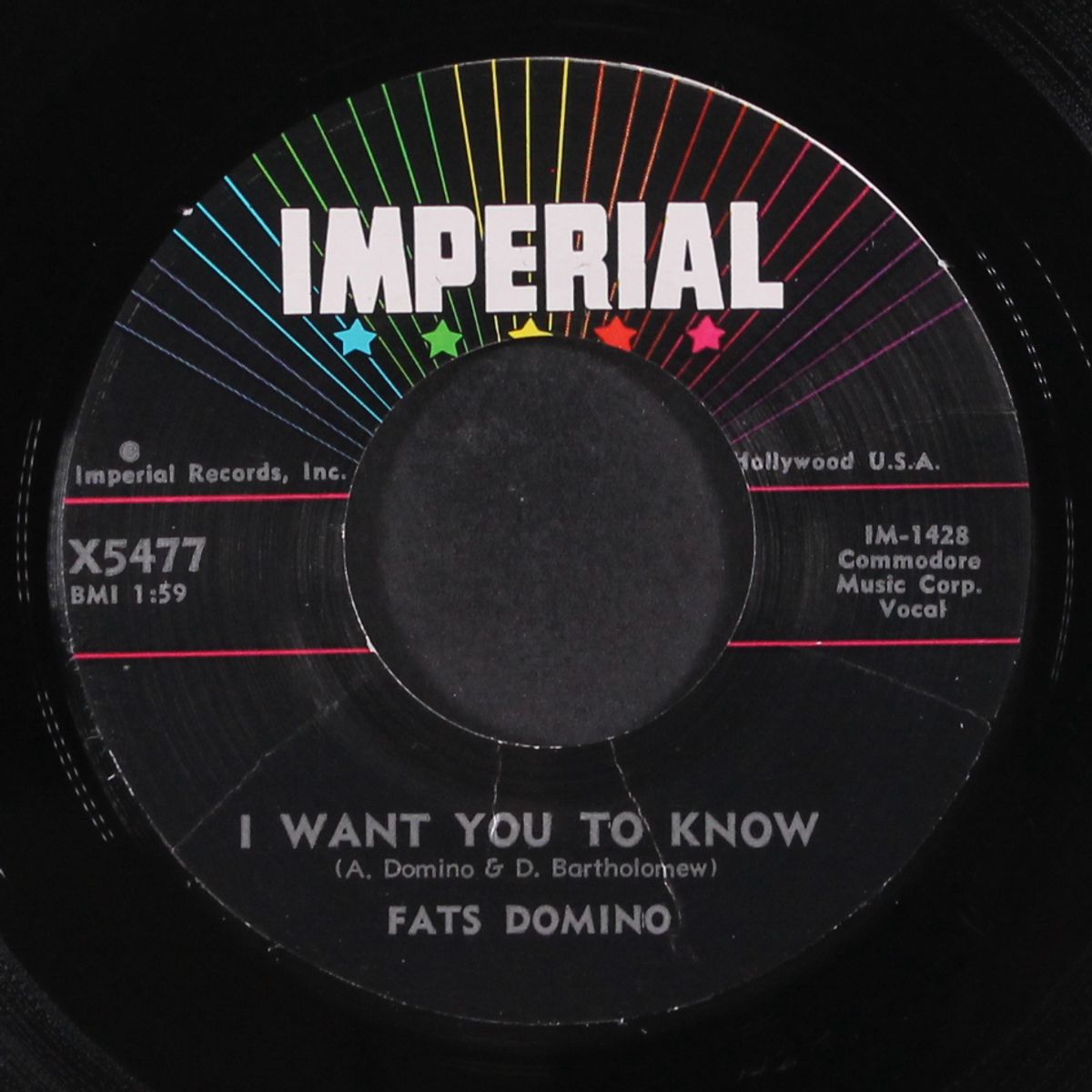 i want you to know / the big beat by FATS DOMINO