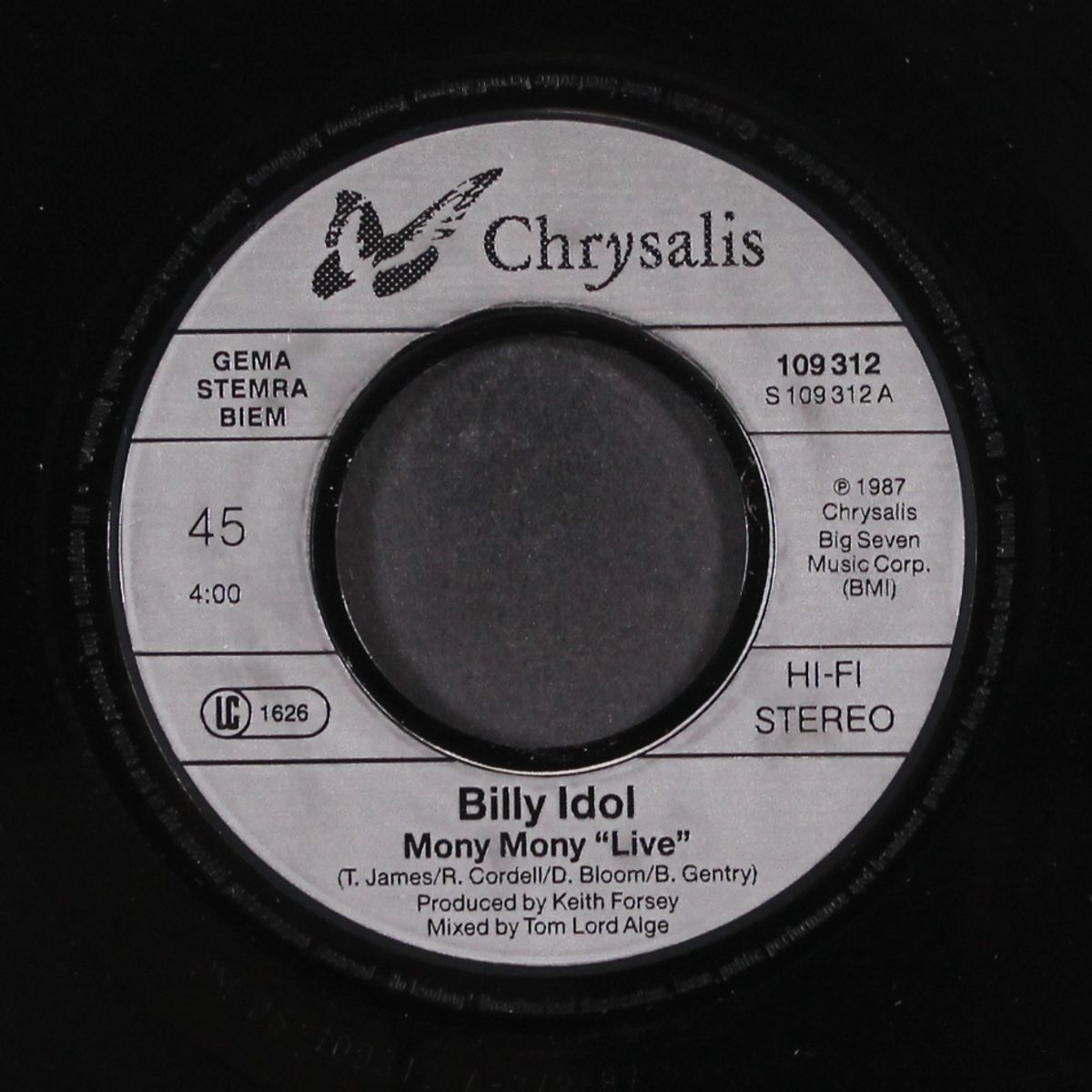 mony mony / shakin' all over by BILLY IDOL